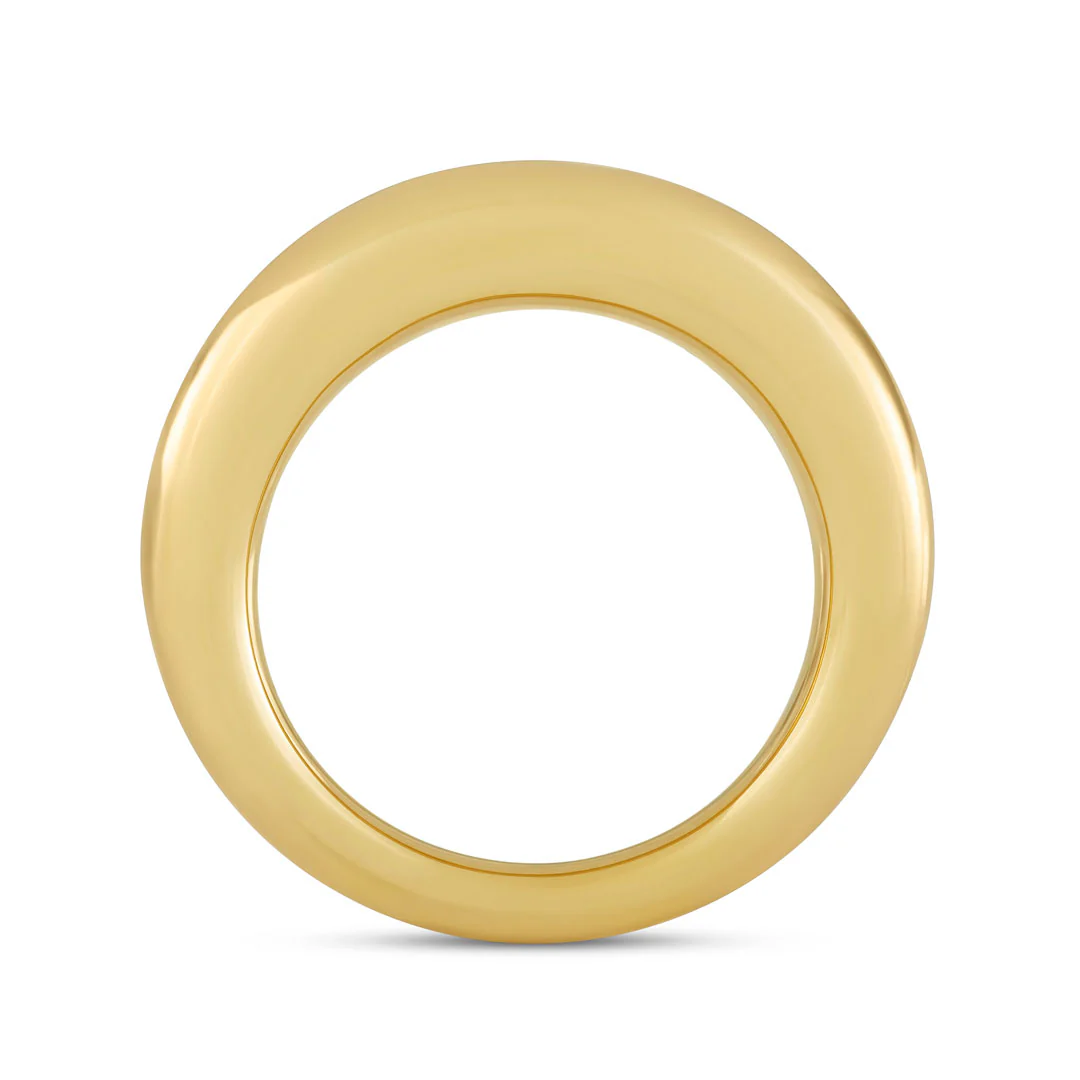18ct Yellow Gold Domed Ring - Image 3