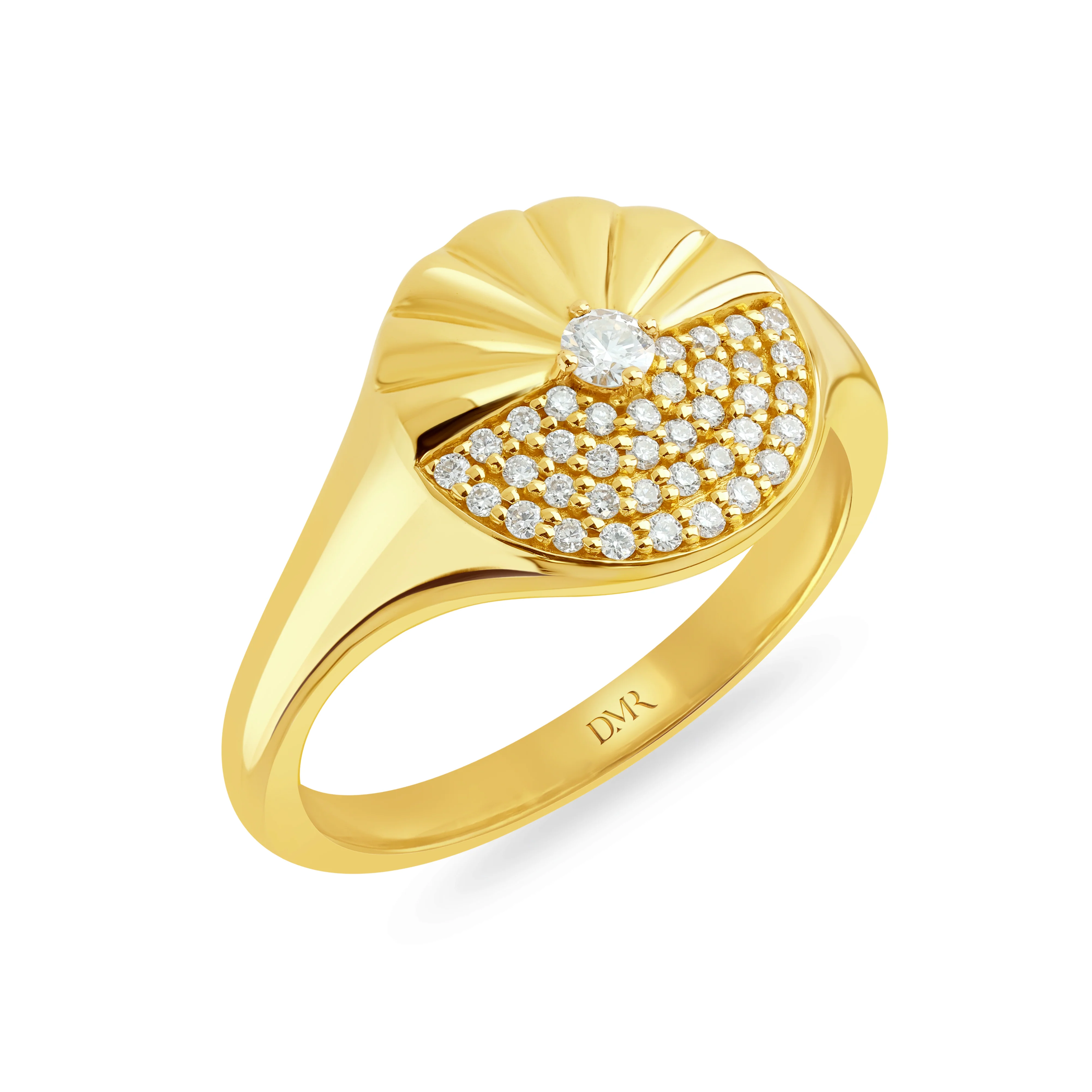 Alba Yellow Gold Diamond Ring - Image 4