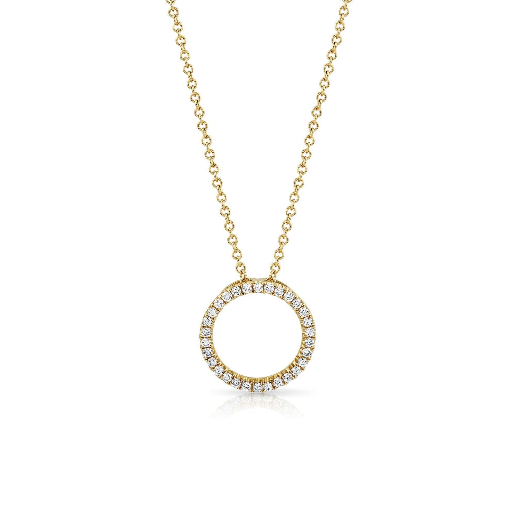 Amour Yellow Gold Diamond Pendant