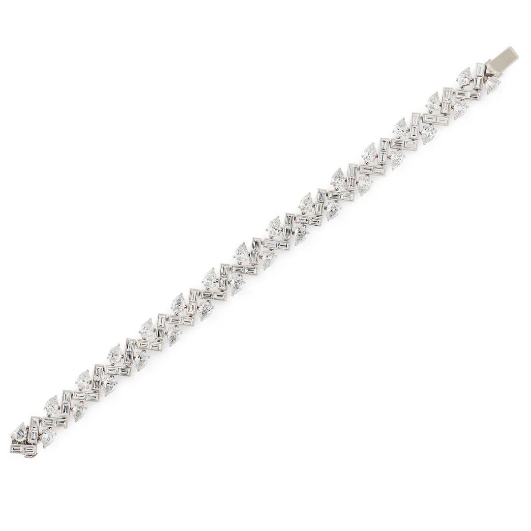 Aria White Gold Diamond Bracelet - Image 3