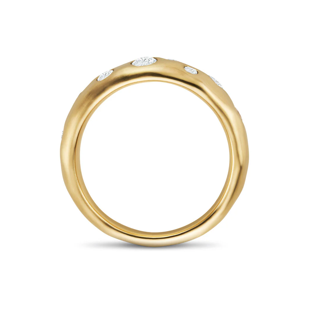 Cloud Nine 18ct Yellow Gold Diamond Ring - Image 4