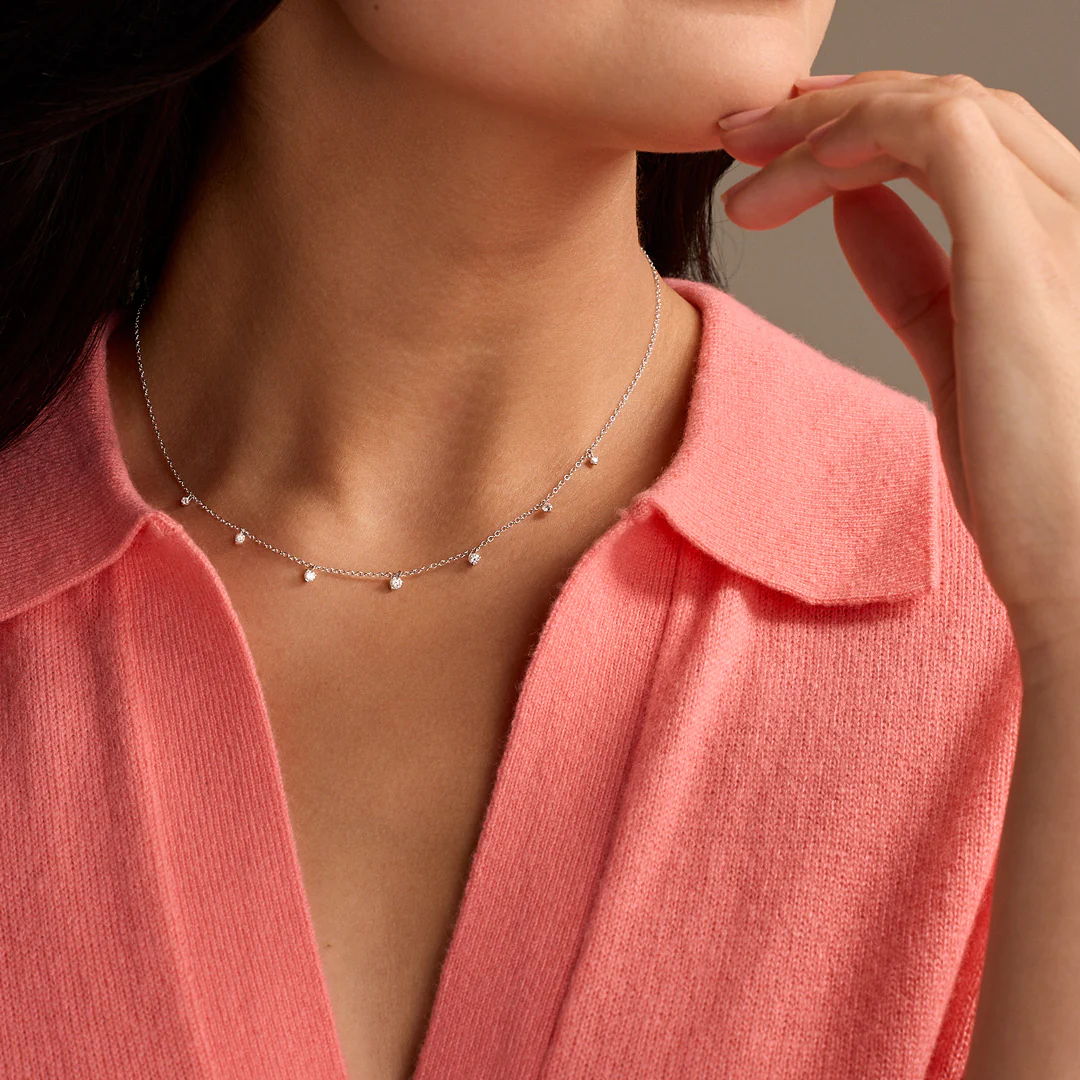 Diamond Classics White Gold Diamond Necklace - Image 2