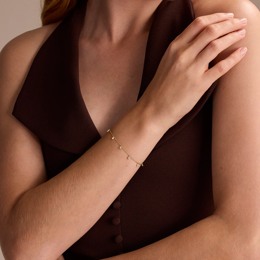 Diamond Classics Yellow Gold Diamond Bracelet - Image 2