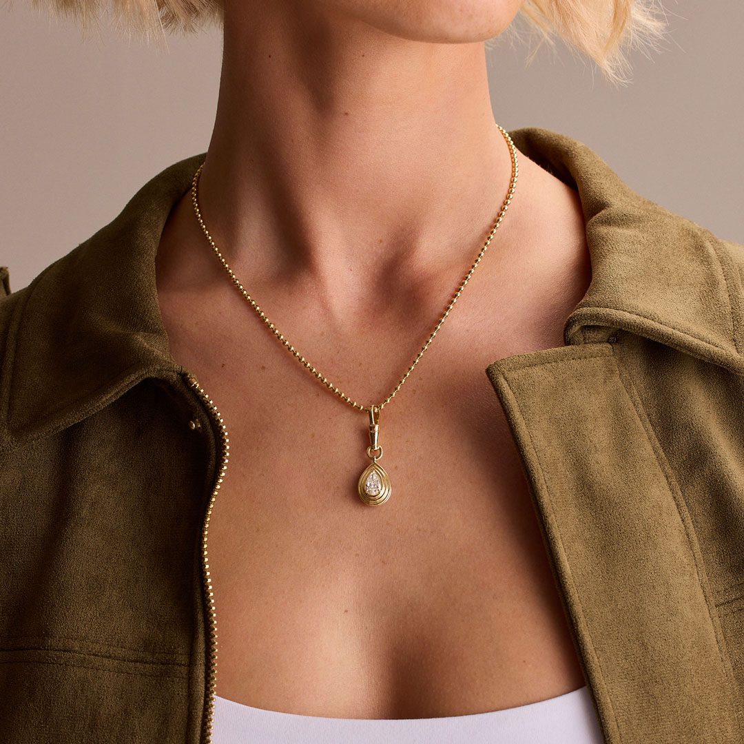 Diamond Reversible Pendant Charm - Image 4