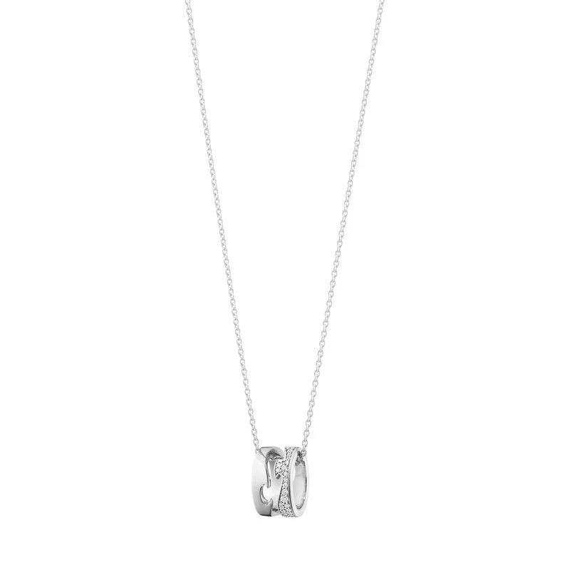 Fusion 18ct White Gold Diamond Pendant