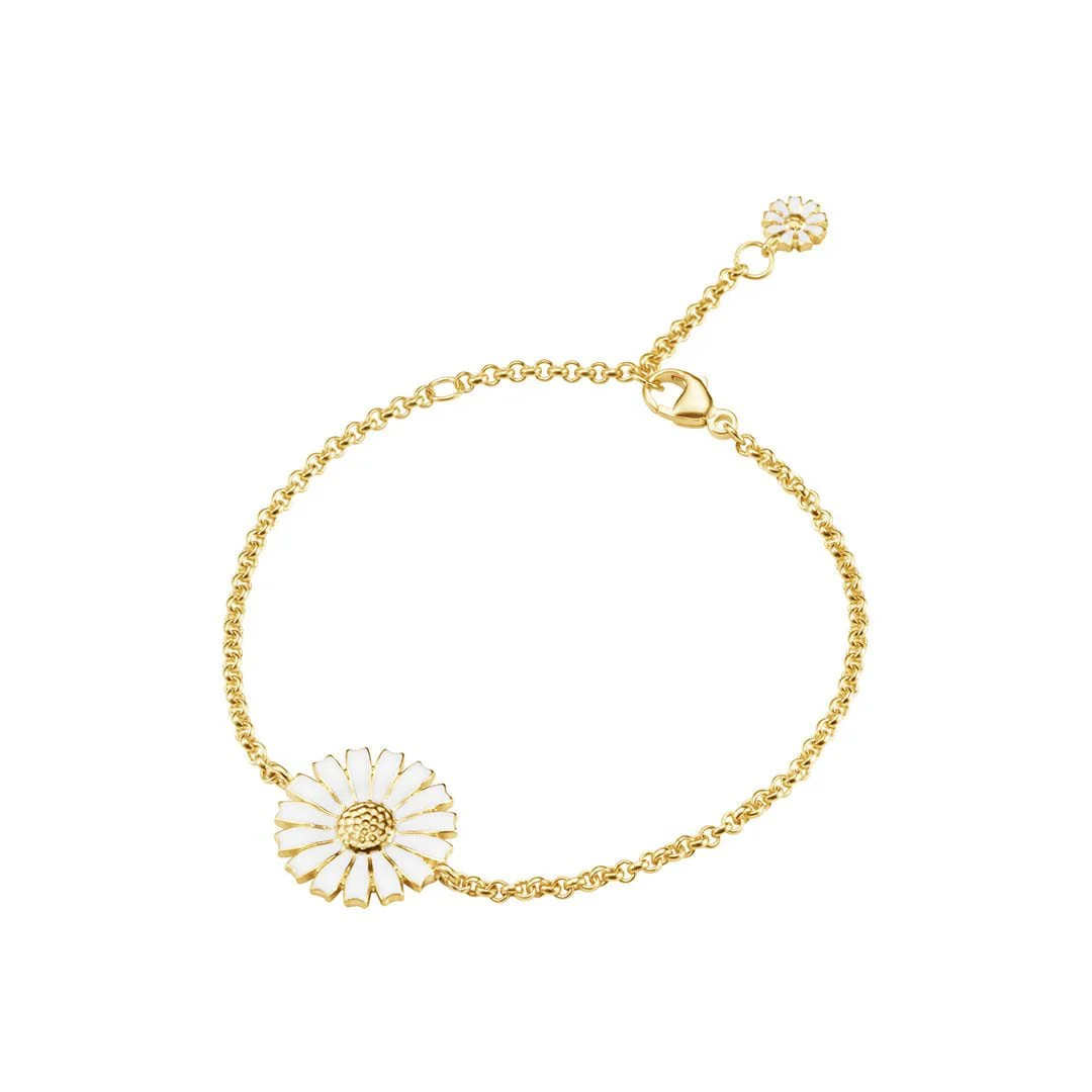 Gold Plated Sterling Silver Daisy Bracelet