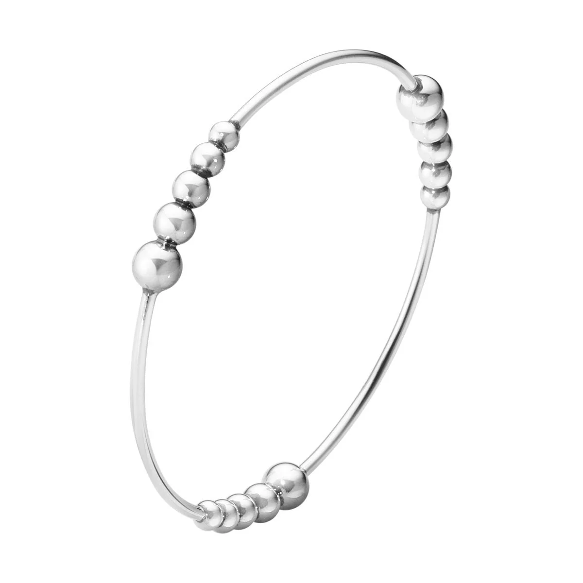 Moonlight Grapes Silver Bangle