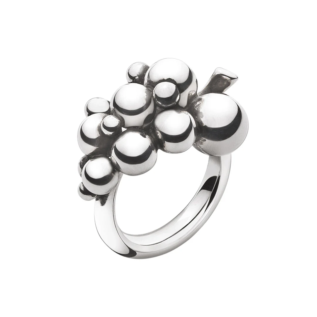 Moonlight Grapes Small Sterling Silver Ring