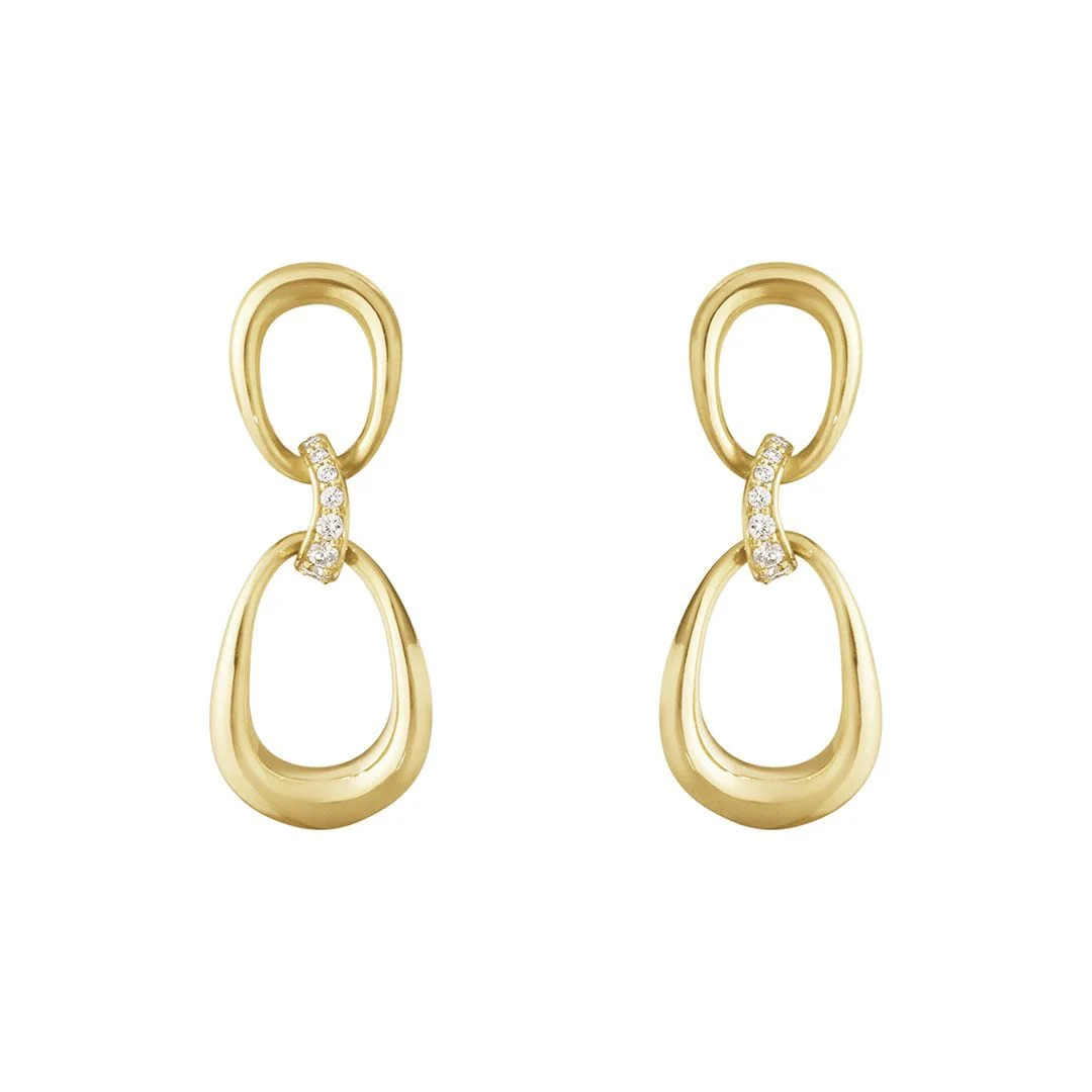 Offspring Yellow Gold & Diamond Earrings