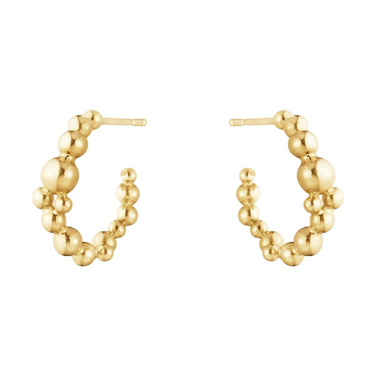 Moonlight Grapes Yellow Gold Earhoops