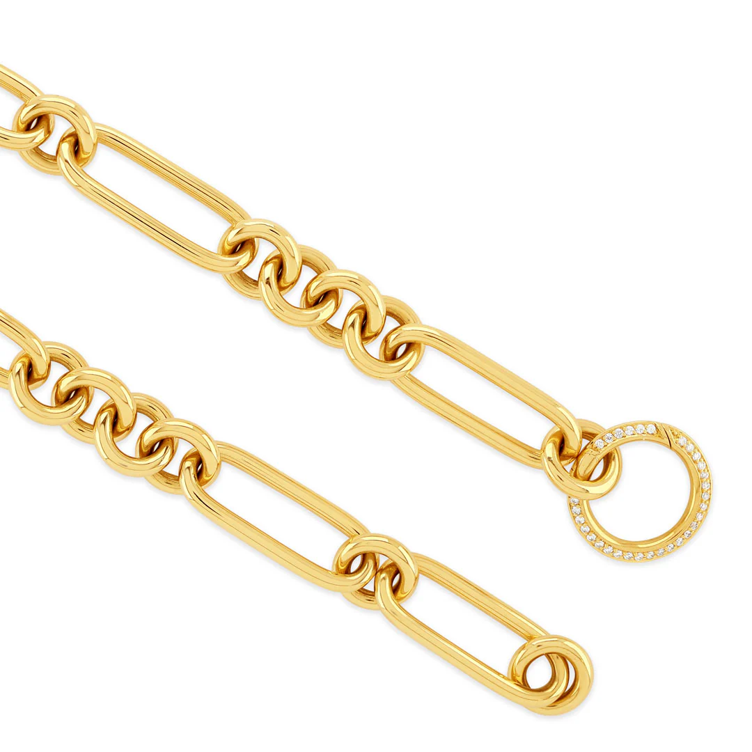 Giallo Pavé Yellow Gold Diamond Necklace - Image 4