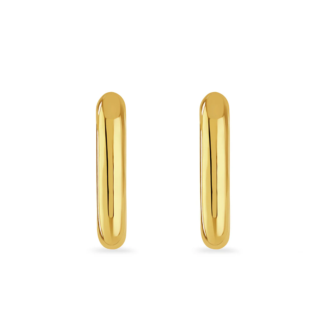 Giallo Yellow Gold Hoop Earrings - Image 3