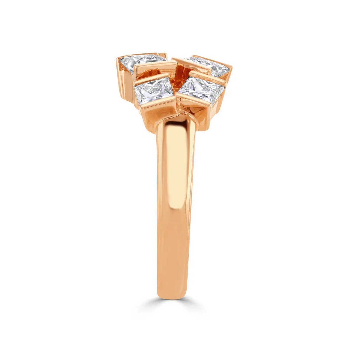 Hopscotch Rose Gold Diamond Ring - Image 4