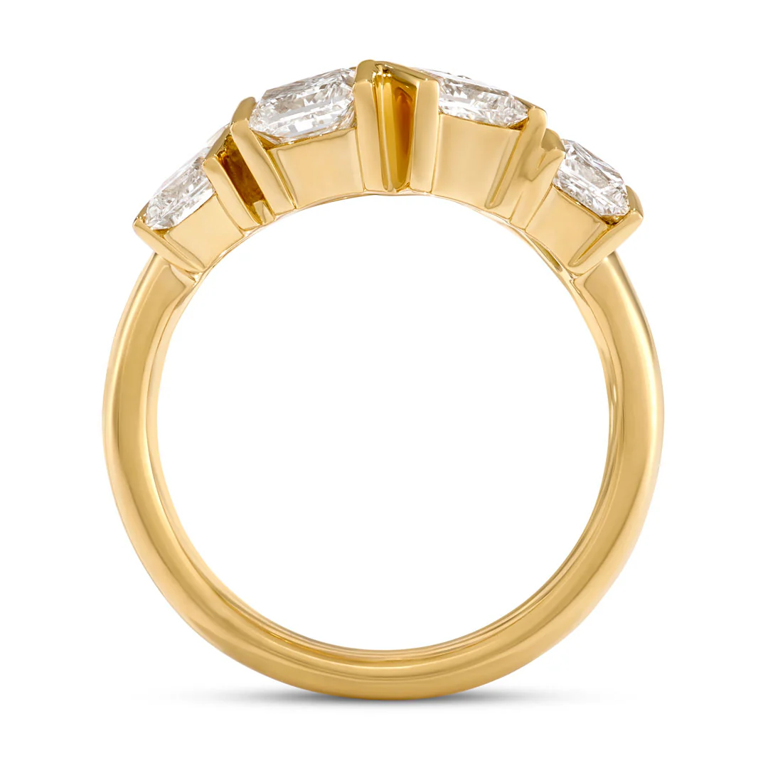 Hopscotch Yellow Gold Diamond Ring - Image 3