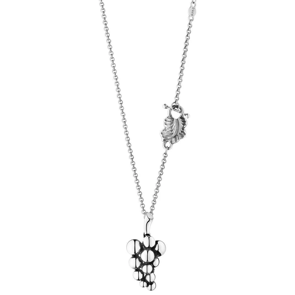 Moonlight Grapes Sterling Silver Necklace