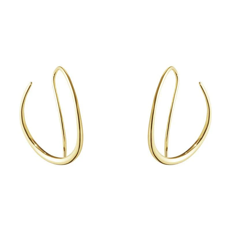 Offspring Yellow Gold Double Earhoops