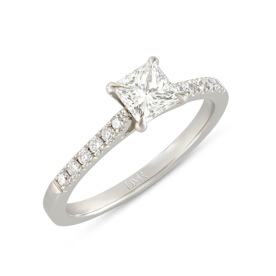 Platinum Princess Cut Diamond Ring - Image 3