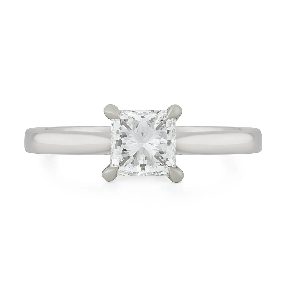 Signature Platinum Princess Diamond Solitaire Ring