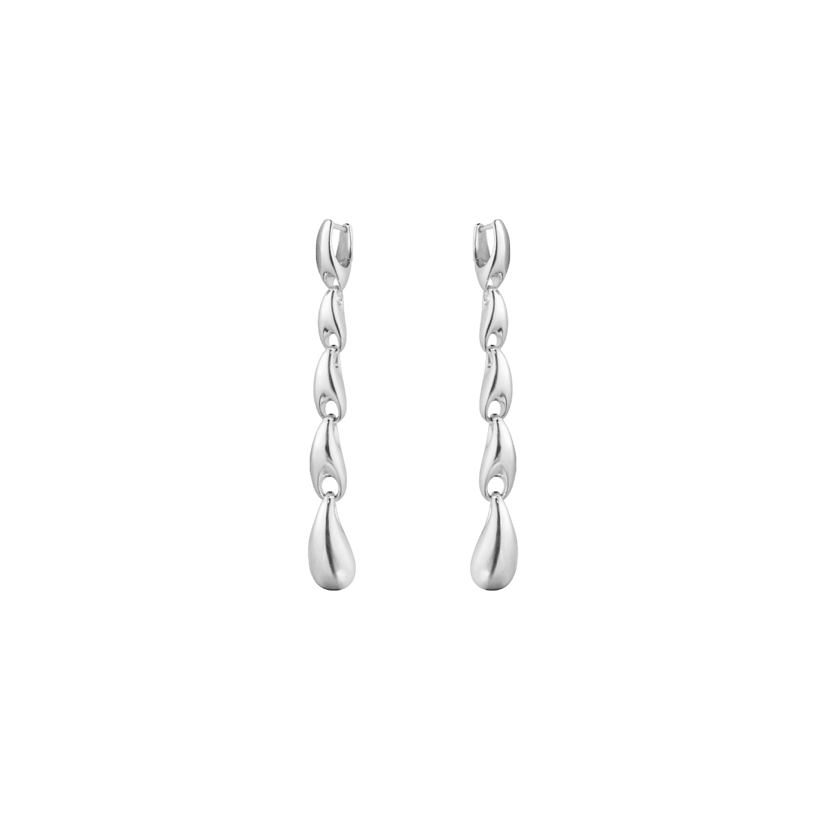 Reflect Silver Drop Earrings