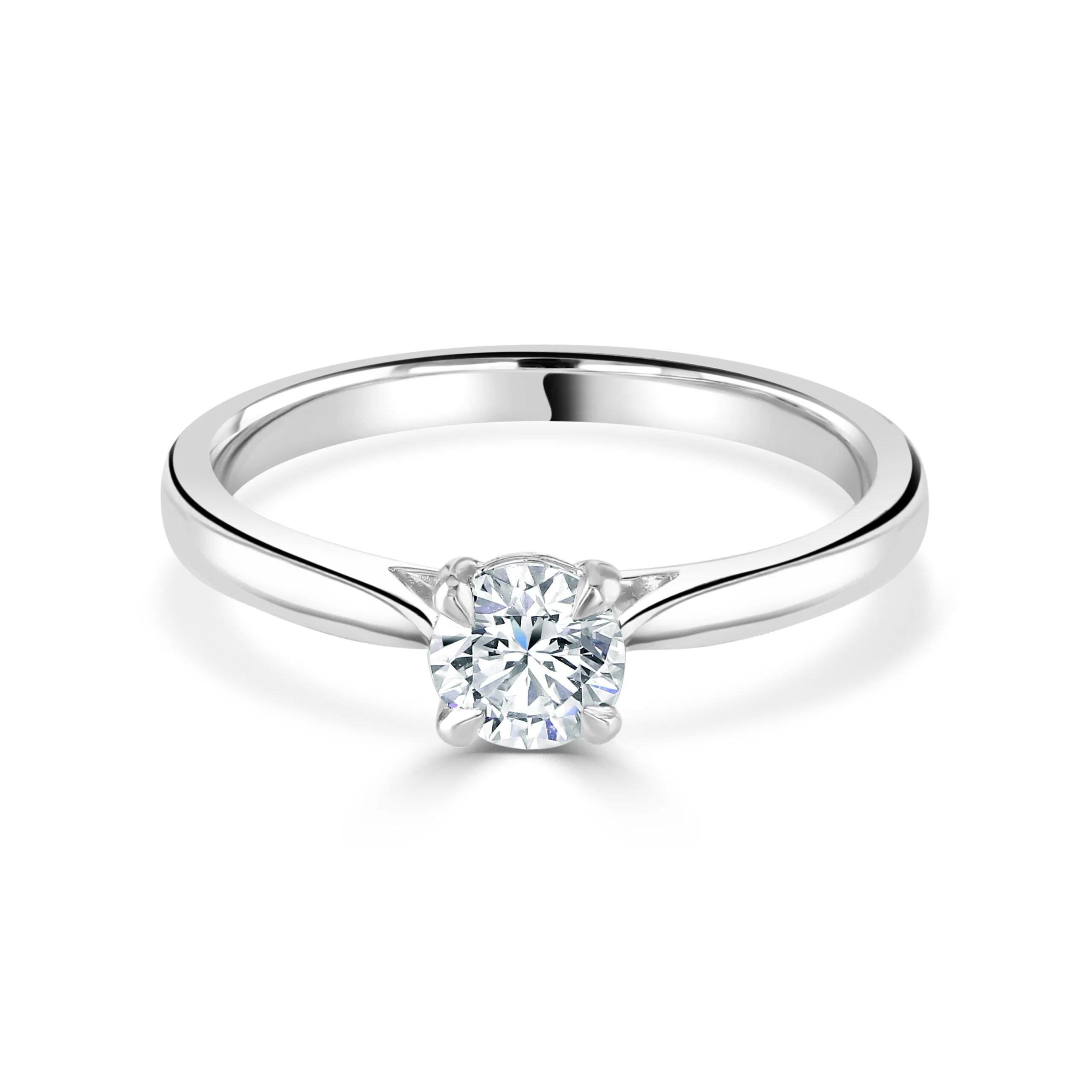 Round Brilliant Cut Platinum Ring