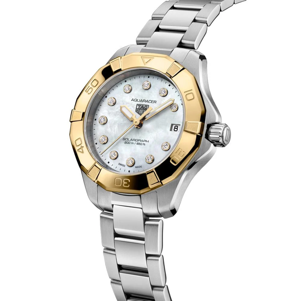 TAG Heuer Aquaracer Professional 200 Solargraph 34mm Watch - Image 2
