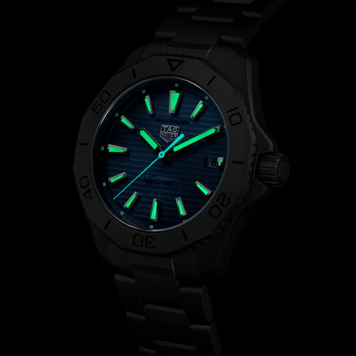 TAG Heuer Aquaracer Professional 200 Solargraph 40mm Watch - Image 3