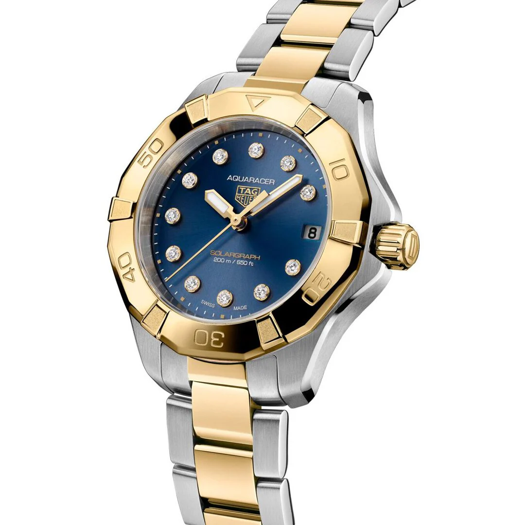 TAG Heuer Aquaracer Professional 200 Solargraph 34mm Watch - Image 2