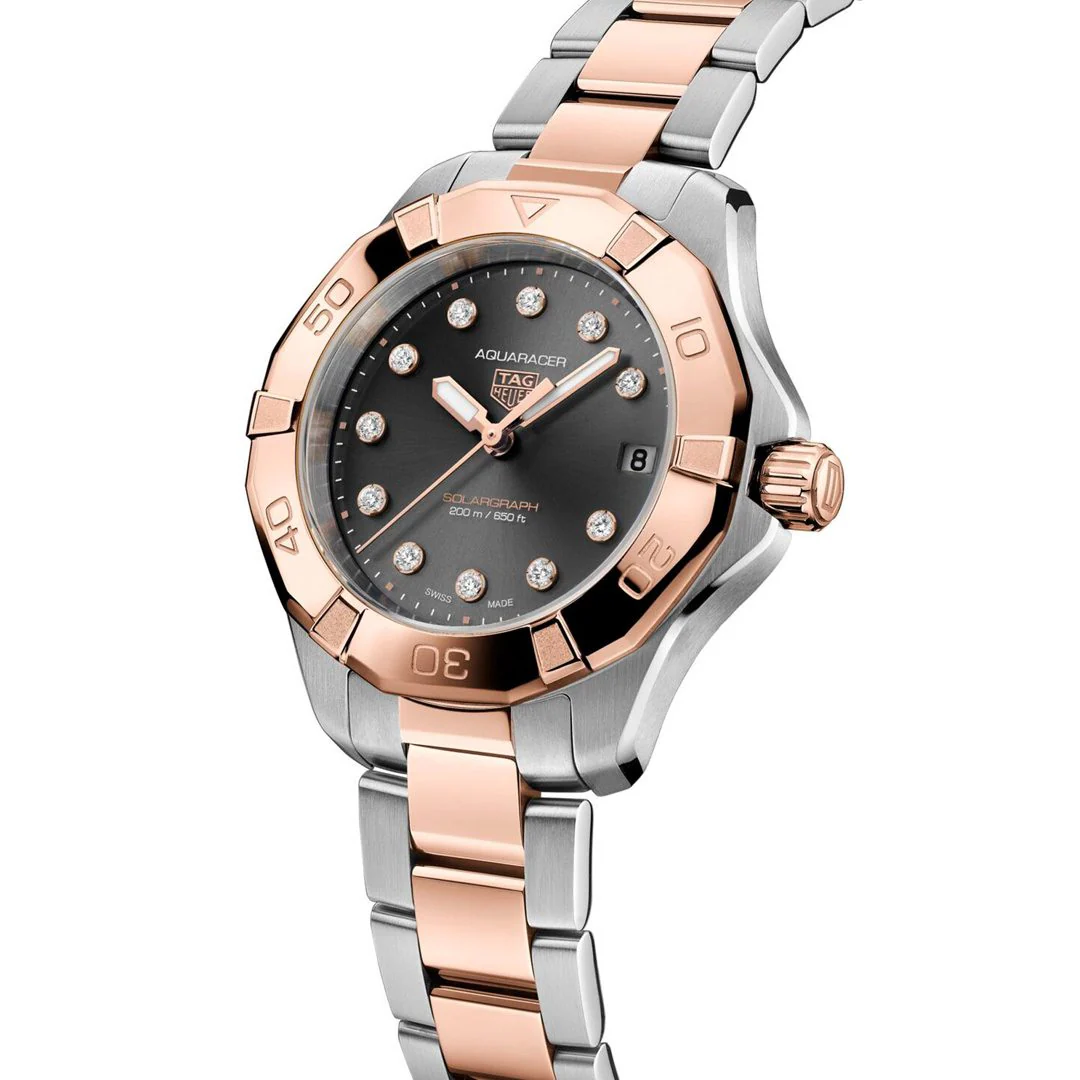 TAG Heuer Aquaracer Professional 200 Solargraph 34mm Watch - Image 2