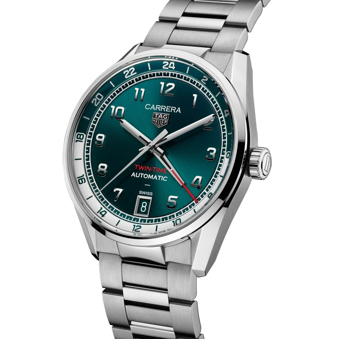 TAG Heuer Carrera Date Twin-Time 41mm Automatic Watch - Image 2