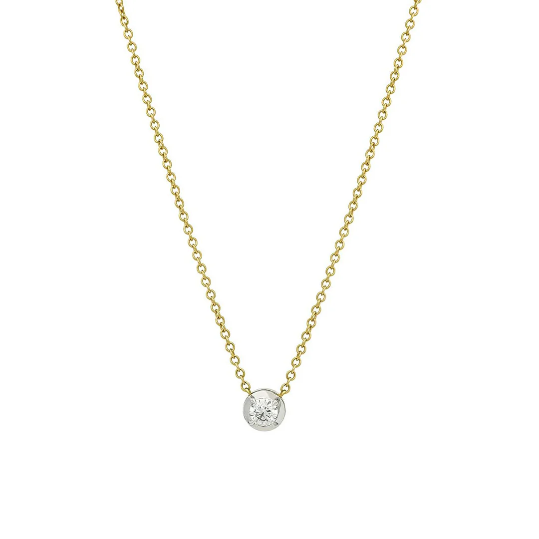 Day Diamonds 18ct Yellow Gold Diamond Solitaire Pendant